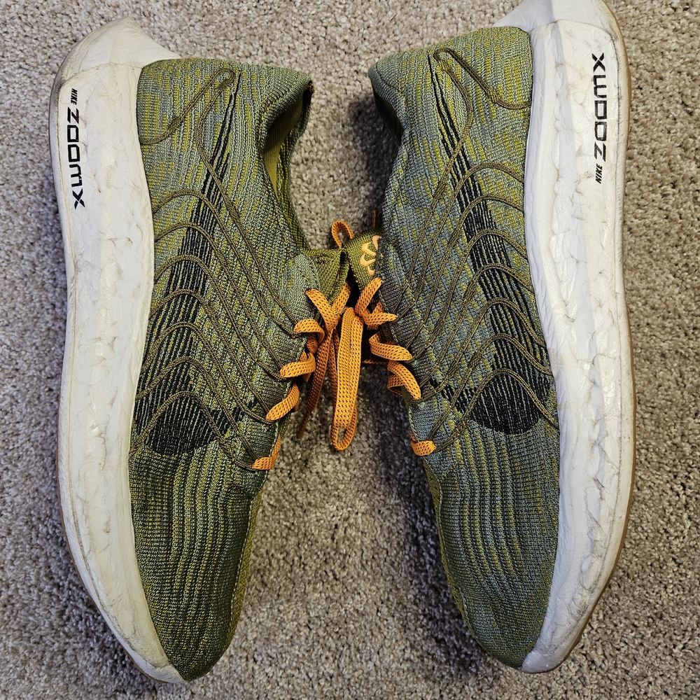 Nike Mens Pegasus Turbo Next Nature Moss Green ZOOMX Running Shoes sz 12 - Picture 2 of 16